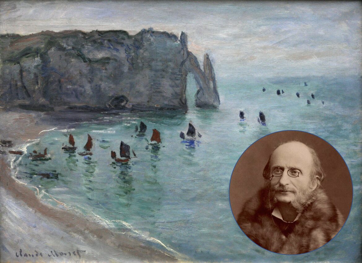 Monet, « Etretat, la porte d’Aval » (Musée des Beaux-Arts de Dijon) / Offenbach par Nadar