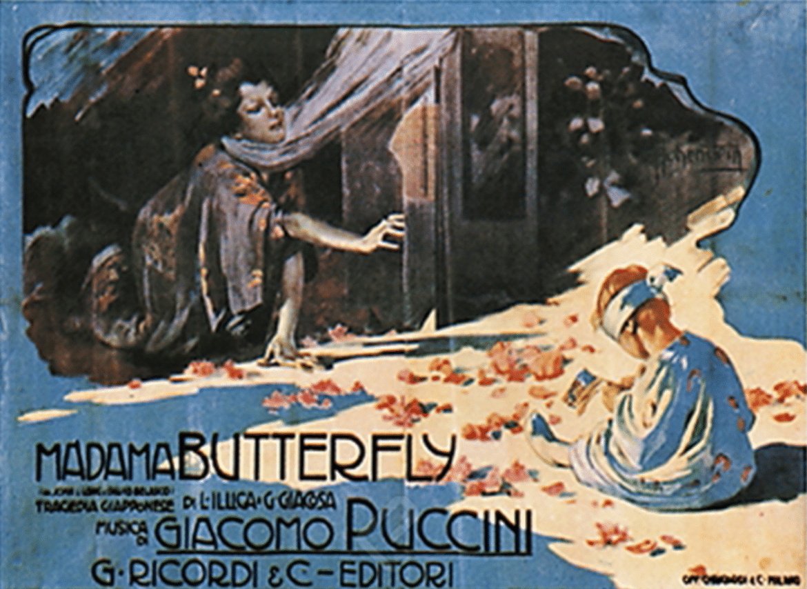 « Madama Butterfly », lithographie d’Adolfo Hohenstein.
